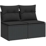 vidaXL 4-dijelni set vrtnih sofa od poliratana s jastucima crni bagrem | shoptok.hr
