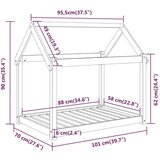 vidaXL Dnevni ležaj smeđa boja meda 101x70x90 cm od masivne borovine | shoptok.hr