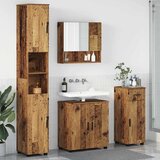 vidaXL Set namještaja za kupaonicu 4 pcs Staro drvo 61 x 35 x 64 cm | shoptok.hr