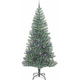  Umjetno Božićno Drvo s Snježnim Flokom i LED Svjetlom 240 cm | shoptok.hr
