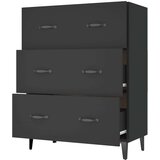  Komoda crna 69 5 x 34 x 90 cm od konstruiranog drva | shoptok.hr