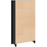  Visoka komoda crna 80 x 35 x 154 cm od masivne borovine | Eponuda.com