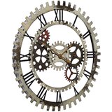 Ambia Home STENSKA URA srebrne barve 69,5 cm | Shoptok.si