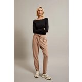 Moodo Women's trousers with tie - beige Cijene