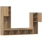 TV ormar S LED lampica 4 pcs hrast artisan Konstruirano drvo | shoptok.hr