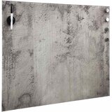  Zidna magnetna ploča od stakla 50 x 50 cm Siva | shoptok.hr