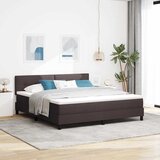  Krevet s opruga kutije Tamno smeđa 180 x 200 cm tkanina | shoptok.hr