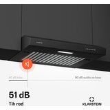 Klarstein SlimVent 60 Black kuhinjska napa | shoptok.hr