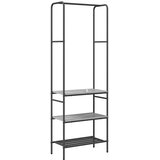  Stalak za odjeću s policom Sivi hrast sonoma 60 x 30 x 171 cm | shoptok.hr