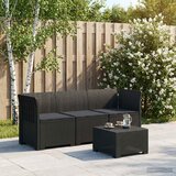  Dvosjedni vrtni sofa s jastucima u ratan izgledu PP Antracit | shoptok.hr