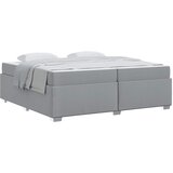  Krevetna konstrukcija Svijetlo siva 200 x 200 cm tkanina | Shoptok.si