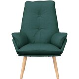  Fotelja Tamnozelena 69 x 74 x 93 cm Tkanina i Pločasti Drvo | Shoptok.si