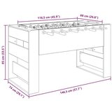  Nogometna miza 2 pcs Dimljeni oreh 146,5 x 74 x 85 cm - - Rjava - 57.22 - 146,5 x 74 x 85 cm - 2025- | Shoptok.si