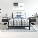  Noćni ormarići 2 kom crni 40 x 42 x 56 cm od konstruiranog drva Cijene