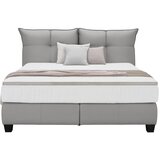 Esposa BOXSPRING POSTELJA 180 cm x 200 cm , usnje siva Slike