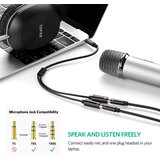 Ugreen adapter 3.5mm (M) na 2x 3.5mm (Ž - slušalice + mikrofon) - polybag | shoptok.hr