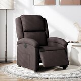 Maison Chic Električni naslanjač - Relax naslanjač temno rjavo blago, (22061452) | Shoptok.si