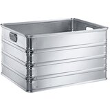 Zarges transportni in podstavni voziček za posode za zlaganje iz aluminija, prostornina 155 l, primerno za transport na valjčnih progah | Shoptok.si