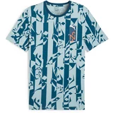 Puma Tehnička sportska majica 'Neymar JR Creativity' mornarsko plava / svijetloplava / ciglasto crvena