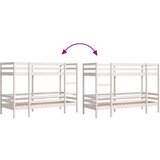 vidaXL krevet na kat bijeli 80 x 200 cm od masivne borovine | shoptok.hr