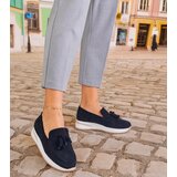 Gemre Black women's platform loafers with embellishment Selerina | shoptok.hr
