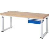 RAU Spodnji predalnik, ŠxG 580 x 650 mm, za serijo miz 600, višina predala 1 x 150 mm | Shoptok.si