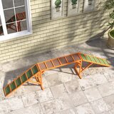 Rampa za pse Agility staza s preprekama protuklizna otporna na vremenske uvjete drvena 335 x 55 x 60 cm narančasta | shoptok.hr