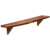  Zidne police od masivnog bagremovog drva 2 kom 90 x 20 x 18 cm | Eponuda.com