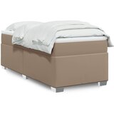 Maison Chic Box spring postelja - Vzmetna postelja z vzmetnico kapučino 90x190 cm umetno usnje SL23799, (21891566) | Shoptok.si