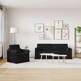 SOFA 2 pcs Crna Metal | shoptok.hr