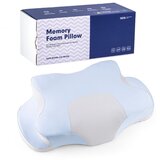 INF Vratni vzglavnik iz spominske pene z ledeno prevleko Grey+Blue, (5000286728) | Shoptok.si