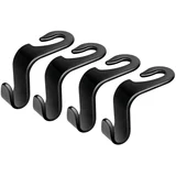 car seat hooks, 4 pieces, 20 kg per hook, black, AA0165