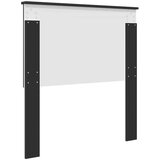 vidaXL Vzglavje z vzglavjem Črna Orehovina 75 cm Konstruiran les | Shoptok.si