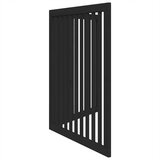 vidaXL Vrata za pse zložljiva 2 panela črna 160 cm topolovina | Shoptok.si