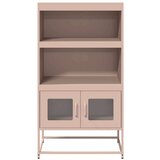 vidaXL Visoka ploča ružičasta 68x39x123 cm čelik | shoptok.hr
