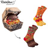 ZOOKSY/RAINBOW SOCKS Rainbow Socks Burger Vege Socks 2 Pairs | Shoptok.si
