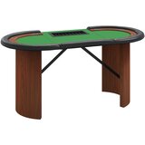 vidaXL Poker miza za 10 igralcev s pladnjem zelena 160x80x75 cm, (20713647) Cene