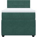 Box spring krevet s madracem tamnozeleni 100x200 cm baršunasti | shoptok.hr