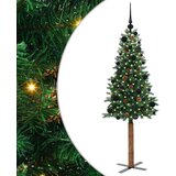 vidaXL Ožja jelka med 150 LED Zelena 150 cm PVC in trden bor | Shoptok.si