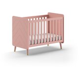 Vipack Rožnata otroška posteljica iz masivnega bora 60x120 cm BILLY – | Shoptok.si
