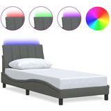  Okvir za krevet bez madraca tamnosivi 90x190 cm od tkanine | shoptok.hr