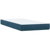 Box Spring krevet s madracem tamnoplavi 80x210 cm baršun | shoptok.hr