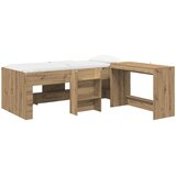 Krevet za djecu s visokim okvirom i stolom 2 kom. Hrast artisan | shoptok.hr