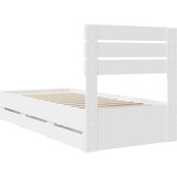  Krevetna konstrukcija Bijelo 100 x 200 cm Inženjersko Drvo | shoptok.hr