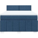 vidaXL Krevet s oprugama i madracem plavi 140x200 cm od tkanine | shoptok.hr