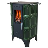  Kamin na drva Piccolino (6 kW, Kapacitet grijanja prostorije: 120 m³, Zelena) | shoptok.hr