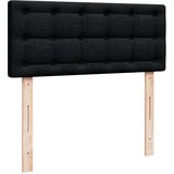 vidaXL Krevet box spring s madracem crni 120 x 190 cm od tkanine Cijene