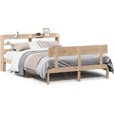 Maison Chic Posteljni okvir - Dvoposteljna postelja - Zakonska postelja brez vzmetnice 140x190 cm trdna borovina-J10712, (21774755) | Shoptok.si