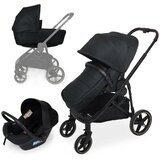 Jungle kolica za bebe 3 u 1 motto luxe black, 0m+