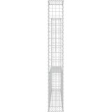  Gabionska košara U-oblika s 2 stupa 140 x 20 x 150 cm željezna | shoptok.hr